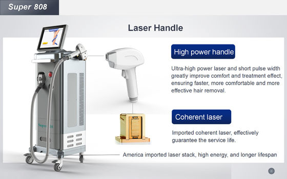 Maszyna do depilacji laserowej diody chłodzącej ICE dla domu 3 długość fali 500 W